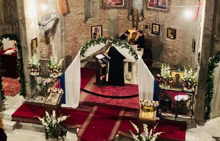 ვაკეში ტაძარს დეზინფექცია ჩაუტარეს