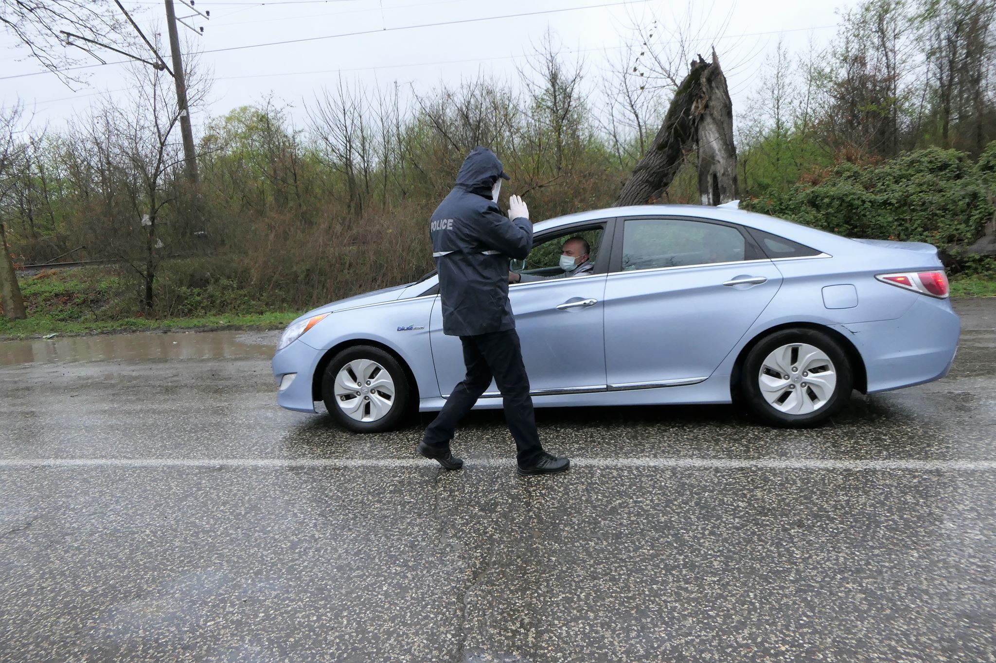 ფოთის ორივე შესასვლელთან ე.წ საპოლიციო პოსტი მოეწყო