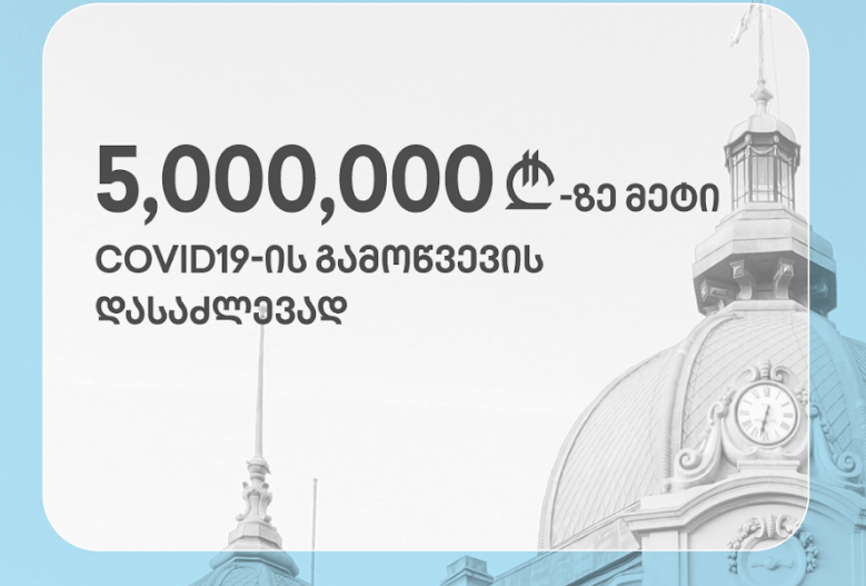 თიბისი COVID 19-ის გამოწვევების დასაძლევად 5 მილიონ ლარზე მეტს გაიღებს