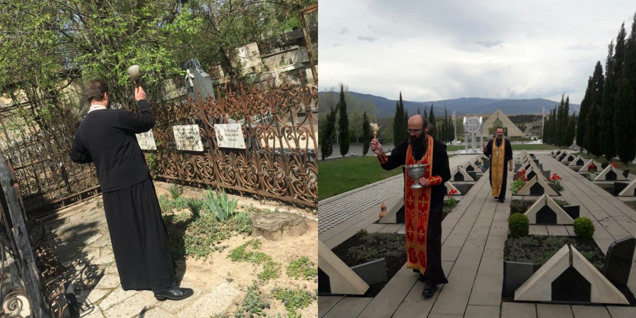 ილია მეორეს კურთხევით საფლავები აკურთხეს