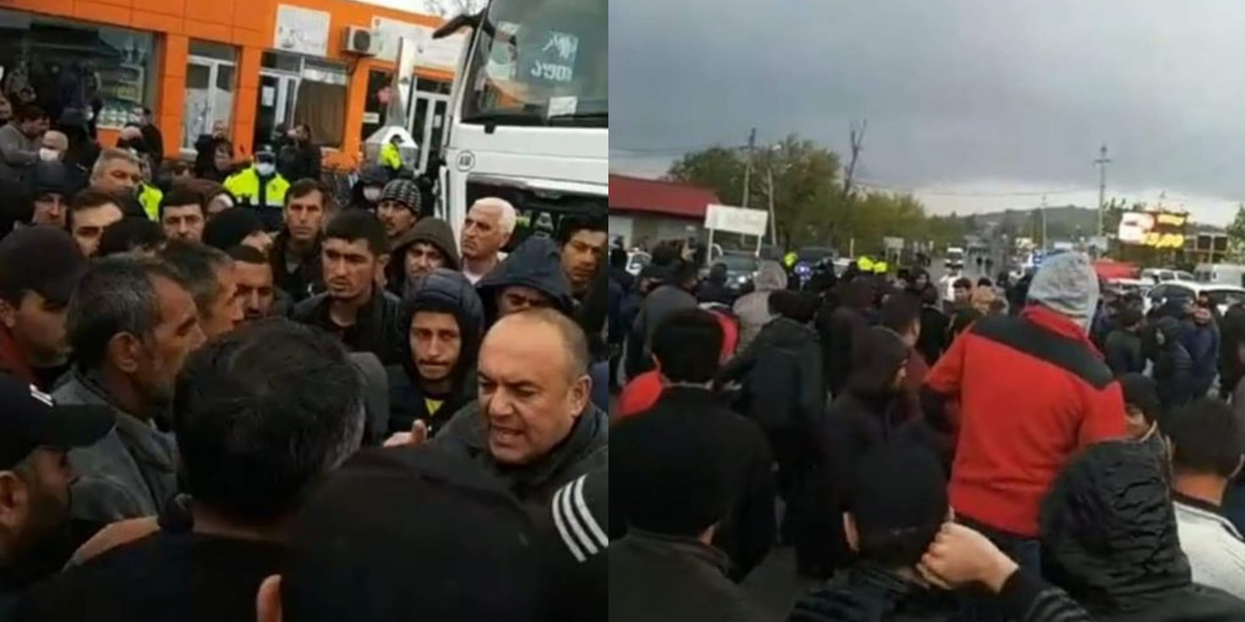 არც პირბადე და არც დისტანცია – მარნეულში ფერმერების პროდუქტების გატანამ ქაოსი გამოიწვია