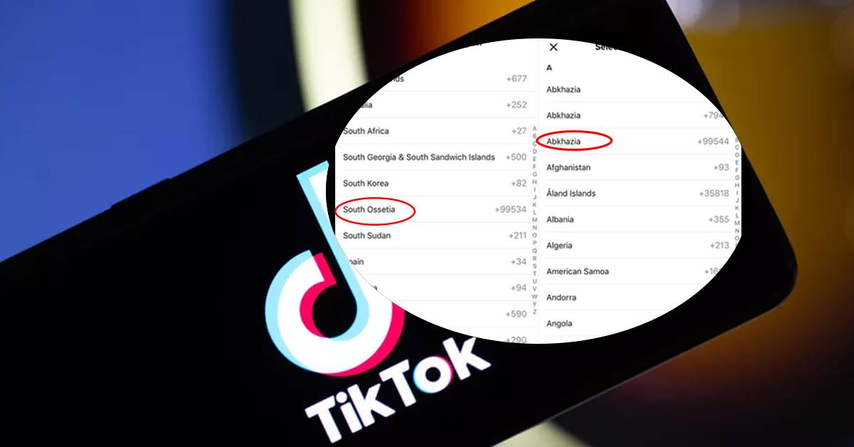TikTok-ზე ოკუპირებული აფხაზეთი და სამხრეთ ოსეთი ცალკე ქვეყნებადაა გამოყოფილი