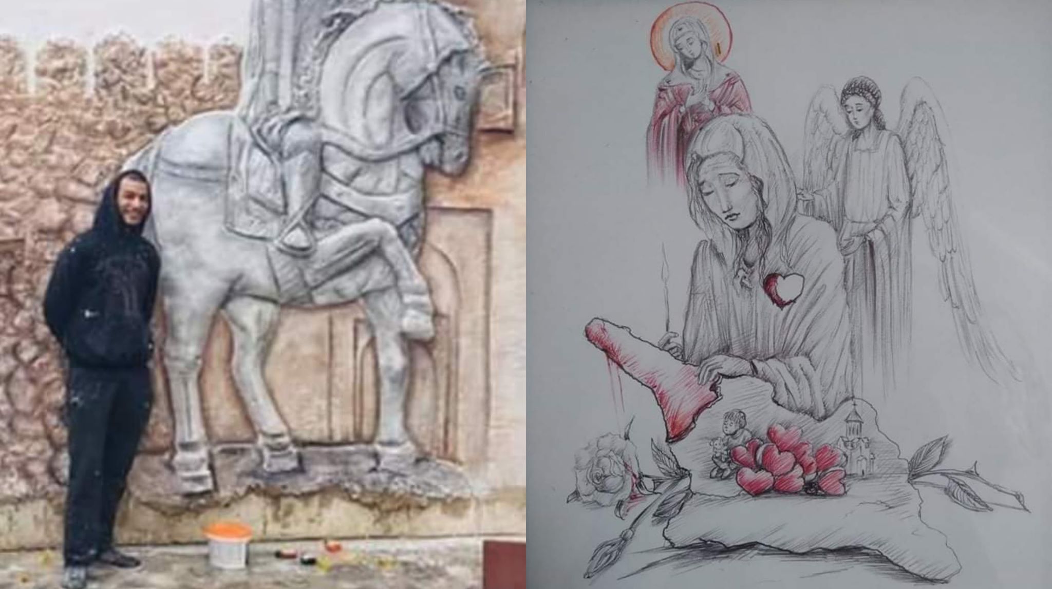 მხატვარი, რომელიც ნახატებს წაშლის გარეშე, უშეცდომოდ ქმნის