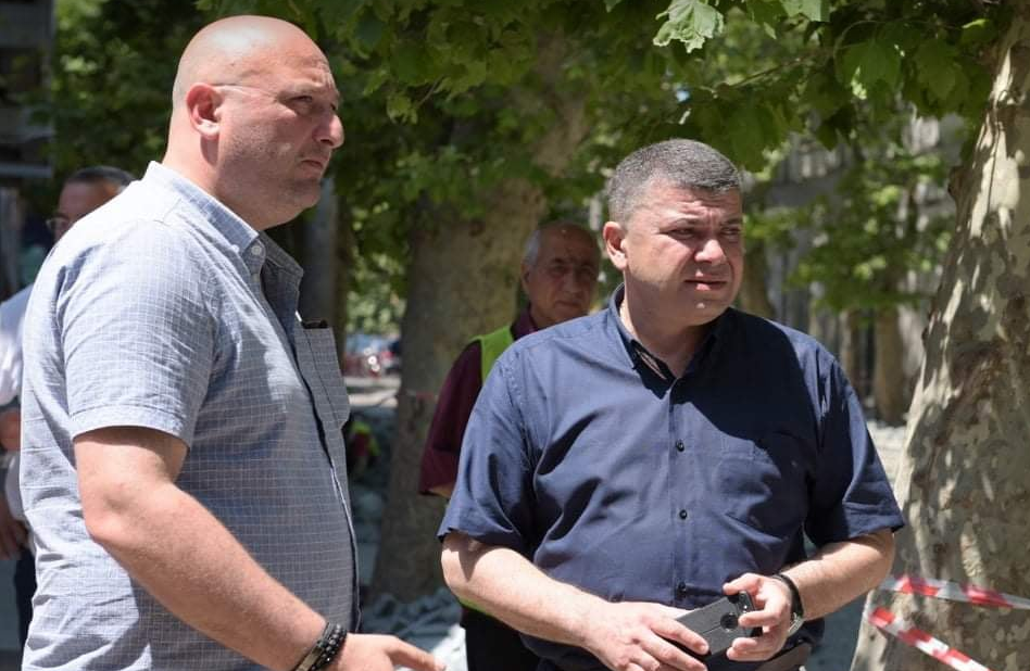 ქუთაისში გრიშაშვილის ქუჩის რეაბილიტაცია მიმდინარეობს