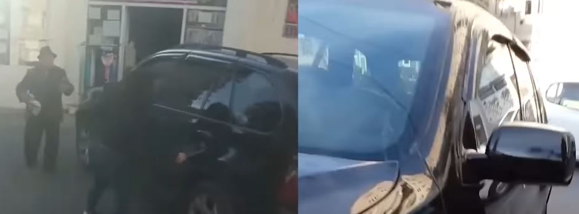 ცნობილი რუსთაველი წყვილის სკანდალი გრძელდება – ამჯერად ცოლმა ქმარს მანქანა დაუმტვრია