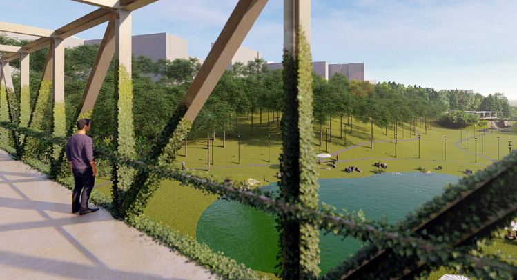 ამფითეატრი, მედიათეკა, საბავშვო მოედნები - როგორი იქნება თემქის ტყე-პარკი? (ფოტოები)