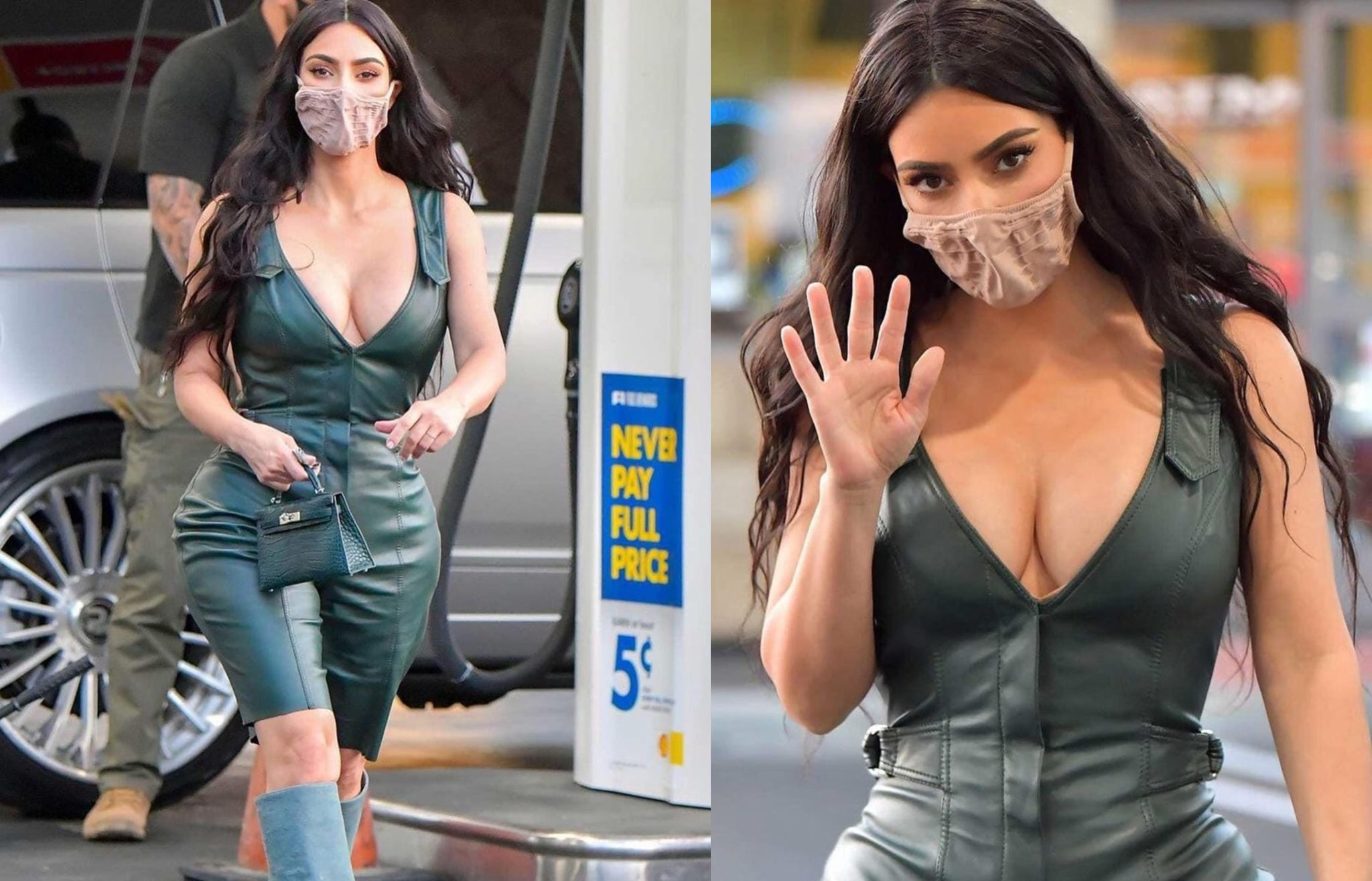 კიმ კარდაშიანი ისევ ირაკლი რუსაძის სამოსით პოზირებს (ფოტო)