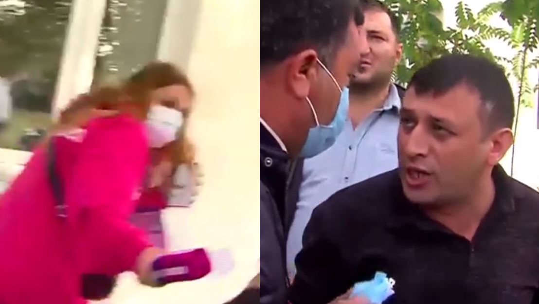 ხელჩართული ჩხუბი მარნეულში – კადრები ინციდენტის ადგილიდან