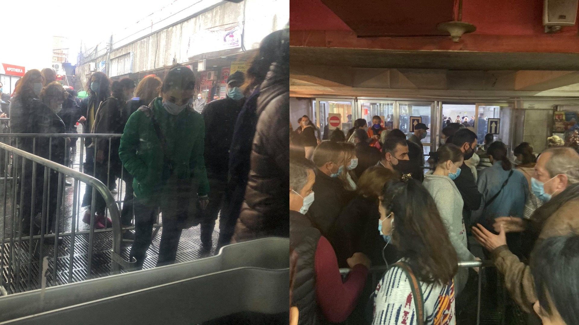 რა ხდება ამ წუთებში თბილისის მეტროსადგურებთან – ფოტო-ვიდეომასალა ადგილიდან