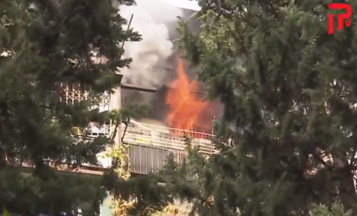 LIVE: ხანძარი თამარაშვილზე