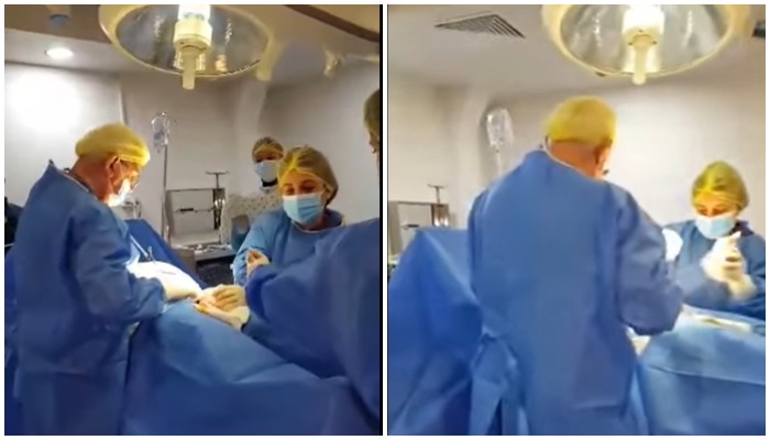 VIDEO: მშობიარე საკეისრო კვეთის დროს გალობს