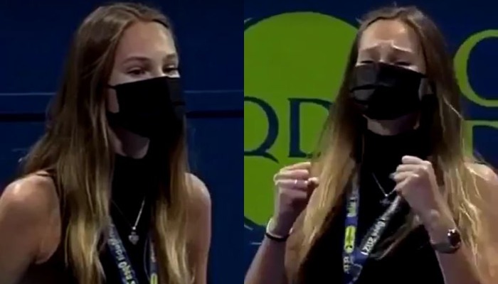 ნახეთ ნიკოლოზ ბასილაშვილის შეყვარებულის ემოცია ტრიუმფალური მატჩის დროს