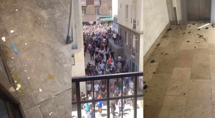 ძალადობრივი ჯგუფის წევრებს „სირცხვილიას“ ოფისი შეეშალათ და სხვის ბინაში შეიჭრნენ (ვიდეო)