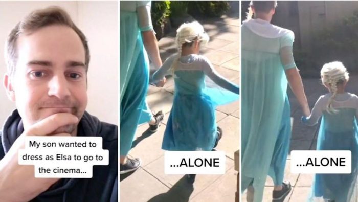 მამის ამ უპირობო თანადგომამ დიდი მოწონება დაიმსახურა – პრინცესას კაბაში ჩაცმული მამა-შვილის ვიდეოს თითქმის 22 მილიონი ნახვა აქვს