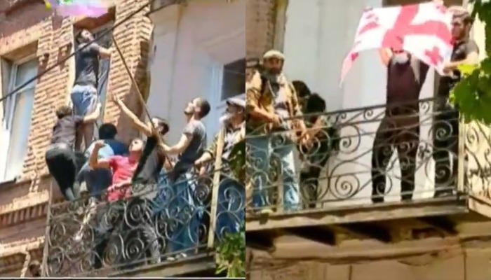 ძალადობრივი ჯგუფები “თბილისი პრაიდის” ოფისში შეიჭრნენ და დაარბიეს