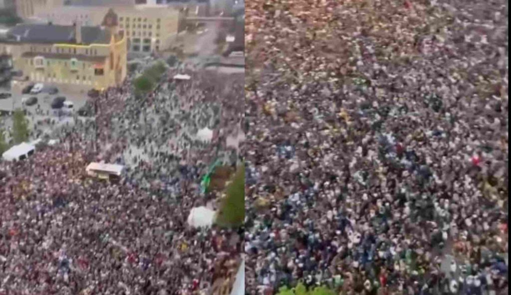 VIDEO: დაუჯერებელი სანახაობა, ათი ათასობით ფანი მესის დასახვედრად პარიზის ქუჩებში გამოვიდა