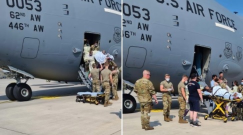 ავღანეთიდან ევაკუირებულმა ქალმა თვითმფრინავში იმშობიარა