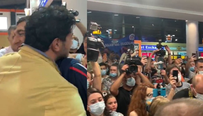VIDEO: ყველა გაგვახარე, მაგარი კაცი ხარ! – „მრავალჟამიერი“ „საჭიდაო“ ძიუდოისტებისთვის და ხელში ატაცებული ლაშა ბექაური