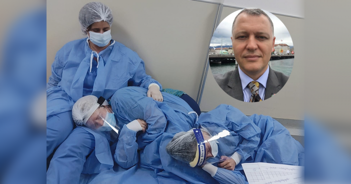 რა გააკეთეთ ჩვენი ჯარისკაცების დასახმარებლად?! ვინც ხართ მტრის მხარეს, ხართ ქვეყნის და ერის მოღალატეები – გიორგი ფხაკაძე ექიმების მხარდასაჭერად