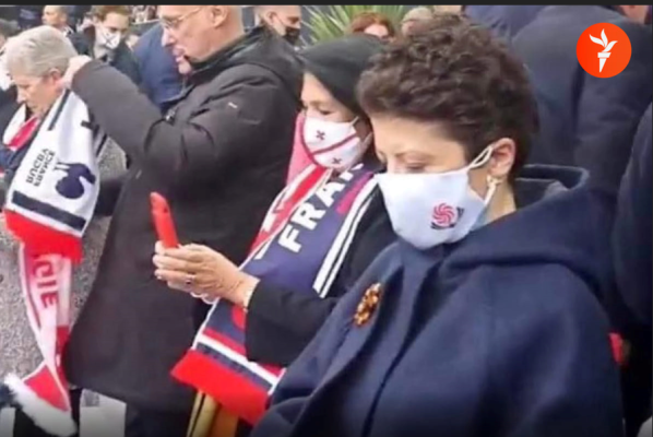 სალომე ზურაბიშვილი და თეა წულუკიანი საფრანგეთში რაგბში საქართველო-საფრანგეთის მატჩს ესწრებიან