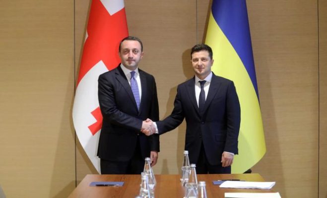 ზელენსკიმ და ღარიბაშვილმა სააკაშვილის საკითხი განიხილეს