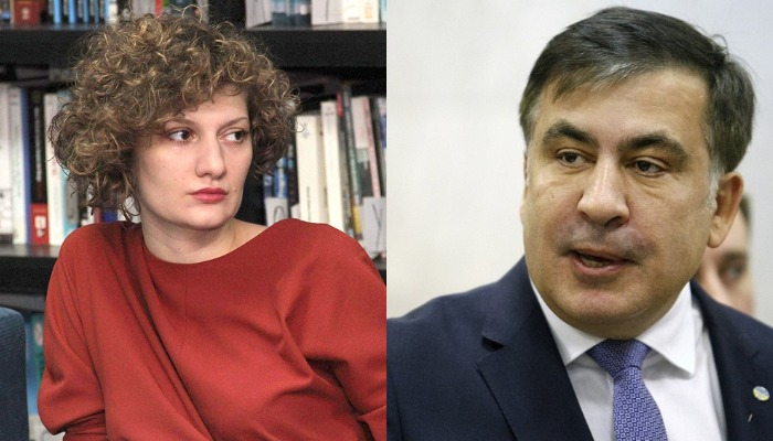 ბაია პატარაია “მეორედ ჩამოტარებული ხინკლის” მხარდასაჭერად ციხესთან მივიდა