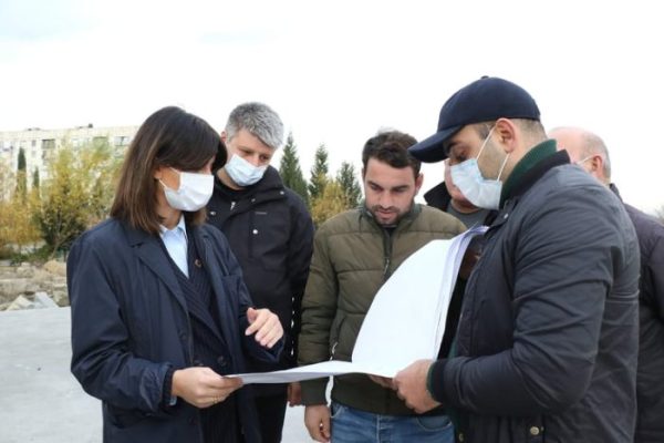 ნინო ლაცაბიძე რუსთავში მიმდინარე ინფრასტრუქტურულ პროექტებს ადგილზე ეცნობა